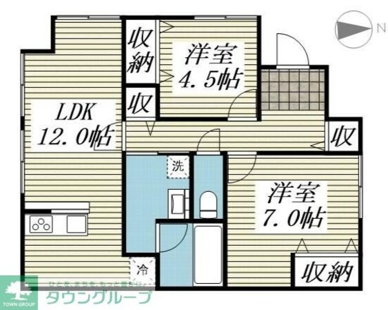 ココベル三軒茶屋の物件間取画像